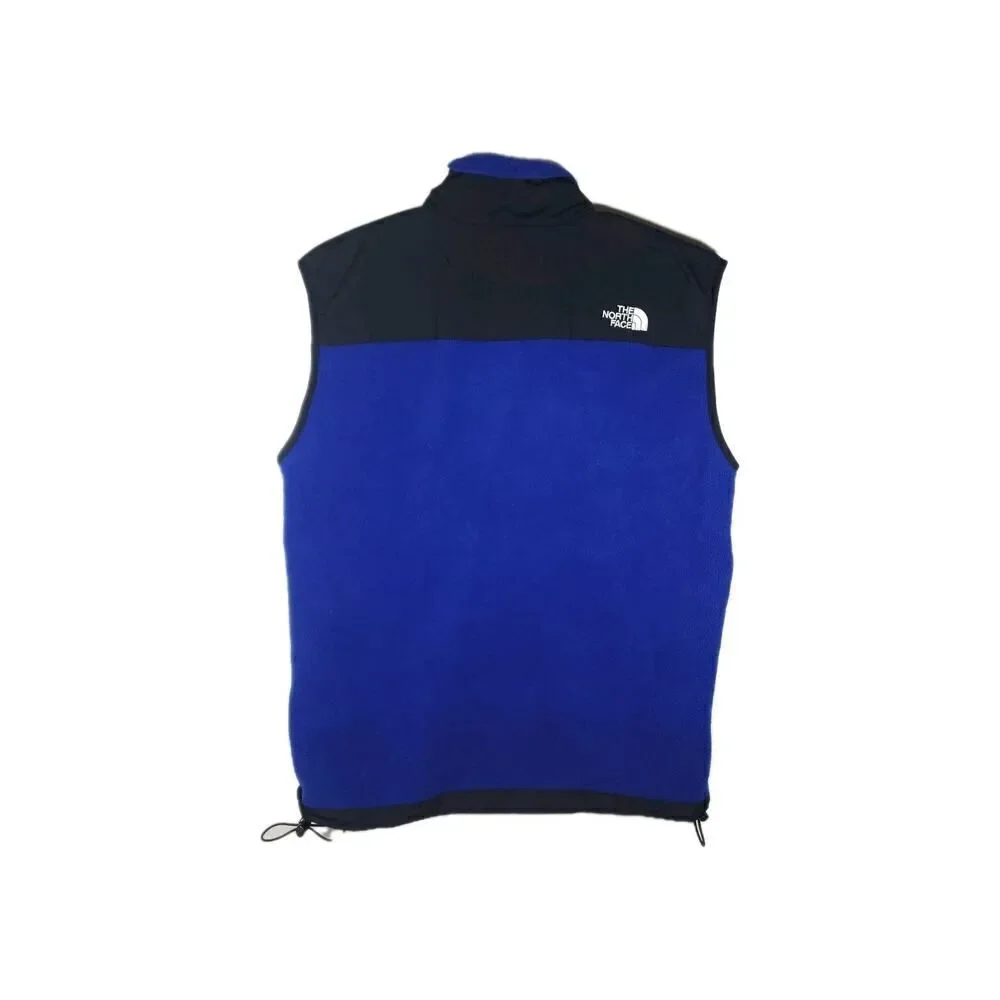 The North Face Men's Denali Vintage Blue Black Sz Medium Full Zip Fleece Vest